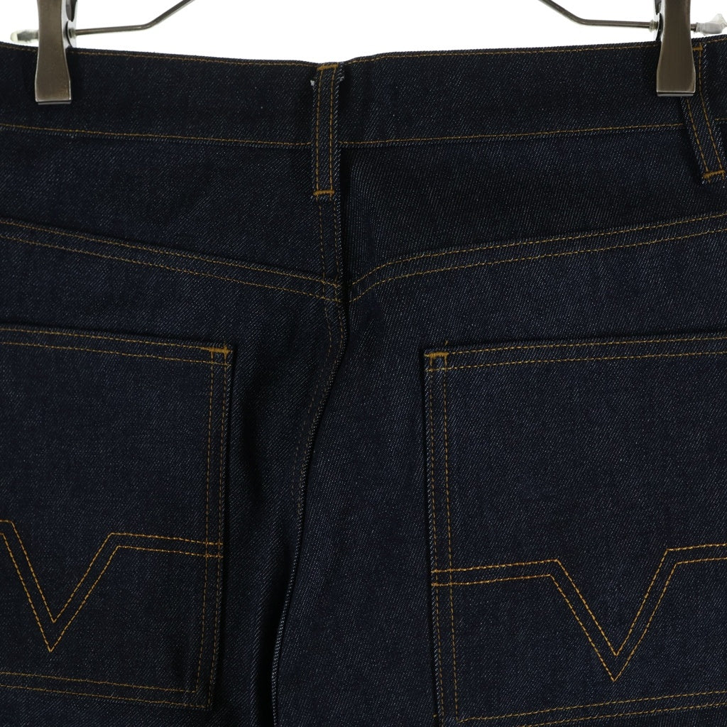 NO BRAND(ノーブランド) NO MAINTENANCE ノーメンテナンス CARPENTER SHORTS ボタンフライ カーペンターショーツ デニムハーフパンツ インディゴ