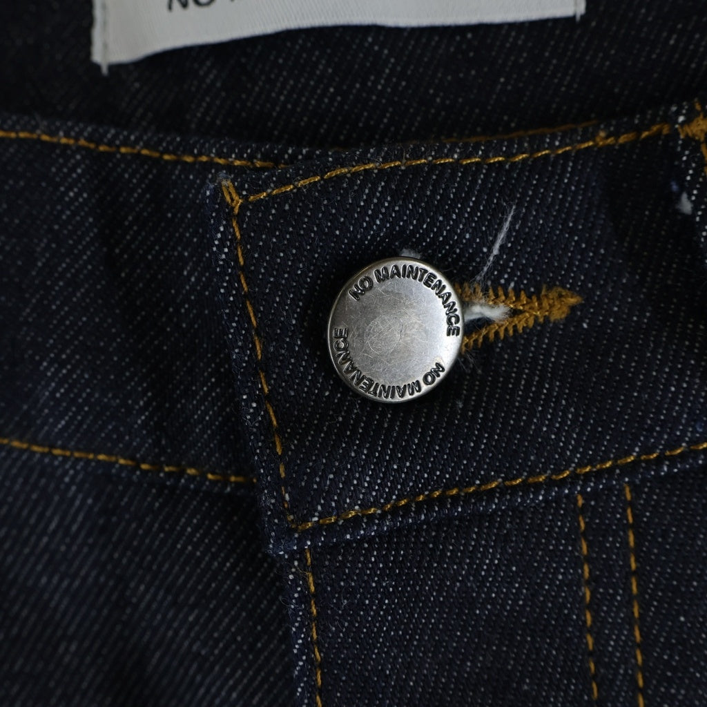 NO BRAND(ノーブランド) NO MAINTENANCE ノーメンテナンス CARPENTER SHORTS ボタンフライ カーペンターショーツ デニムハーフパンツ インディゴ