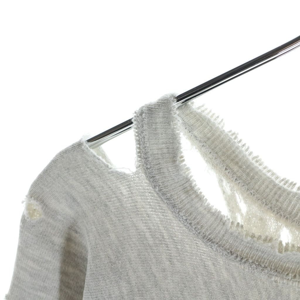 CHAMPION(チャンピオン) 90S VINTAGE REVERSE WEAVE リバースウィーブ 刺繍タグ フロントプリント クルーネックスウェットトレーナー グレー