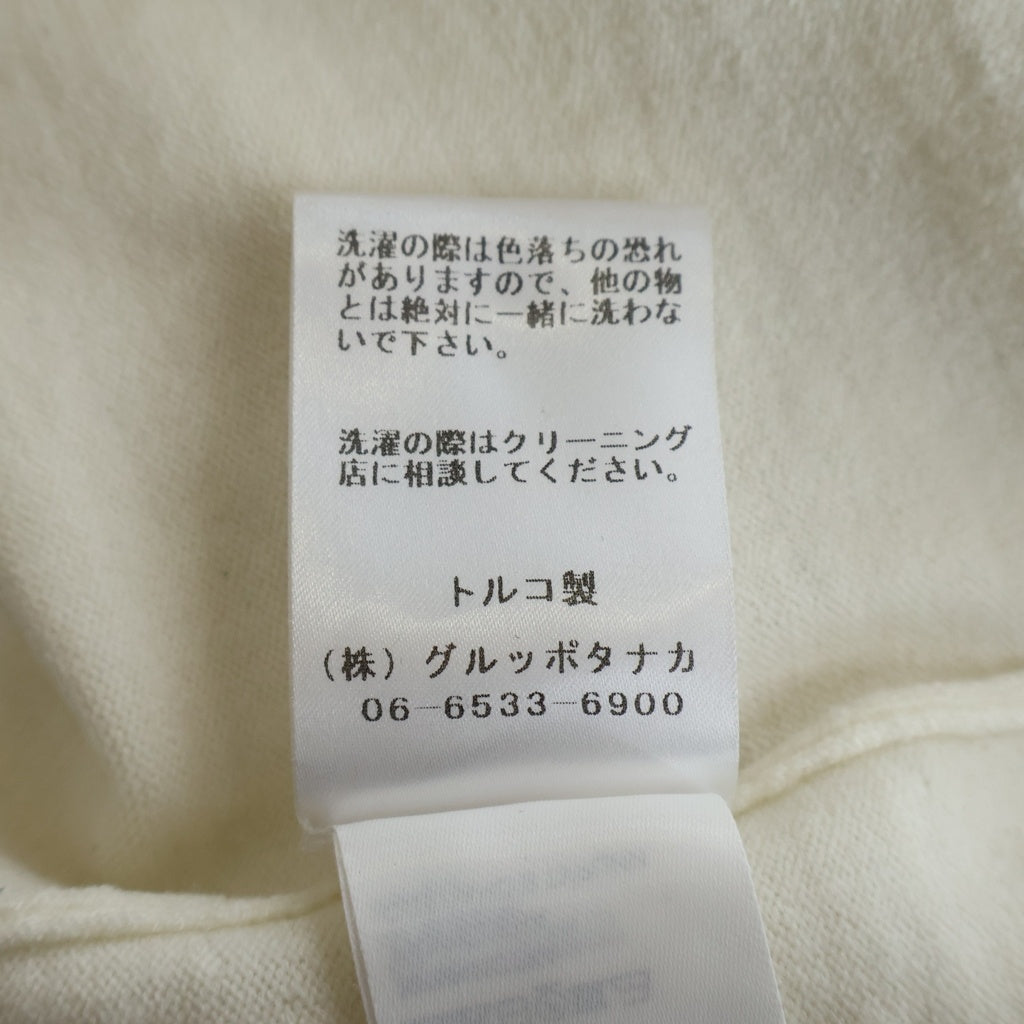 PATOU(パトゥー) フロントロゴ刺繍 ウールニット セーター レディース ホワイト ES-KN110-80-11