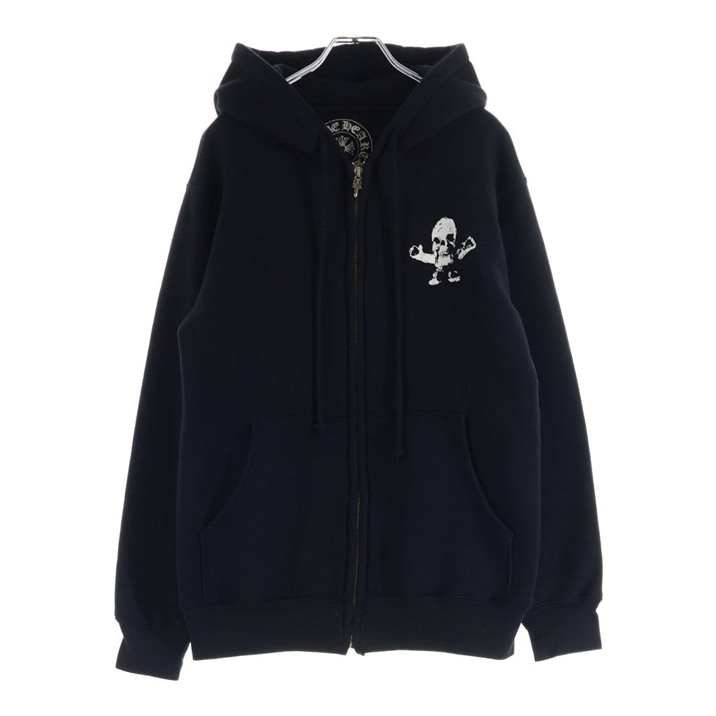 CHROME HEARTS(クロムハーツ) OLD SWTSHRT HD ZIP FOTI オールド フォティ プリント ジップアップパーカー フーディ ブラック