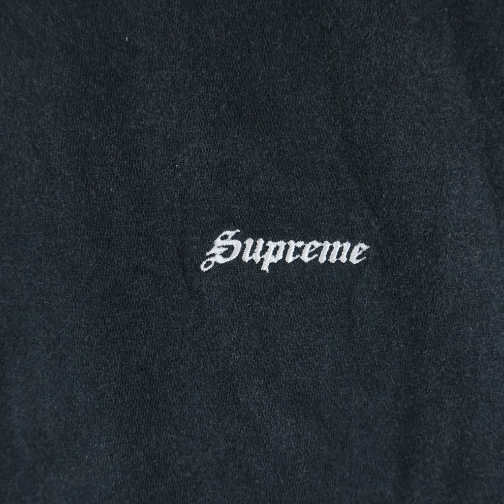 SUPREME(シュプリーム) 26SS Washed S/S Top ウォッシュ加工 ロゴ刺繍 クルーネック 半袖Tシャツ カットソー ブラック