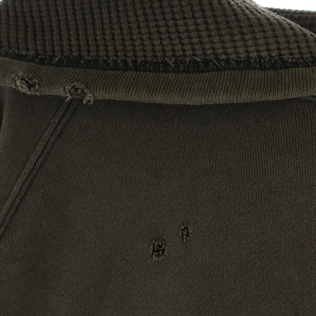 NUMBER (N)INE(ナンバーナイン) 04SS DREAM期 Double Skull Hoodie ドリーム期 ダメージ加工 ダブルスカル フーディー プルオーバーパーカー カーキ