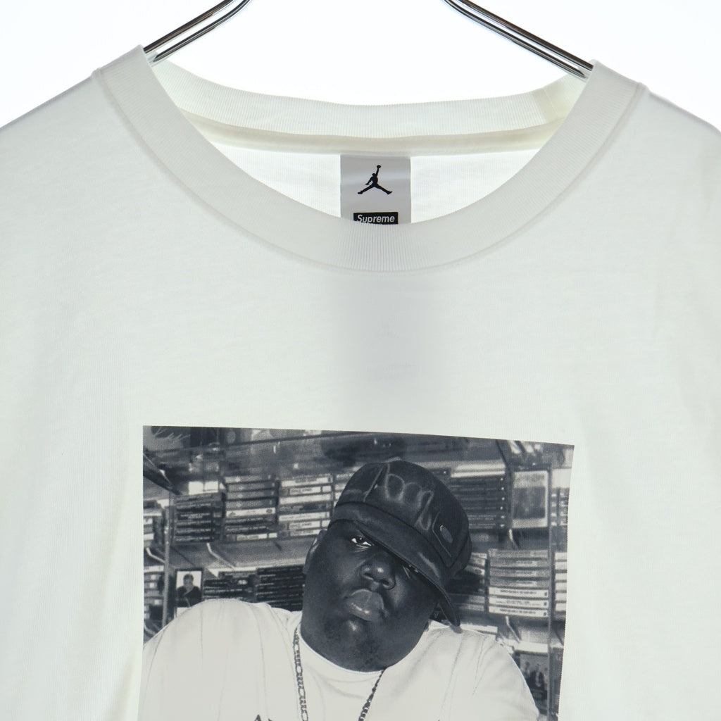 SUPREME(シュプリーム) 24AW Jordan Biggie S/S Top ジョーダン ビギー クルーネック 半袖Tシャツ カットソー ホワイト HJ8385-010