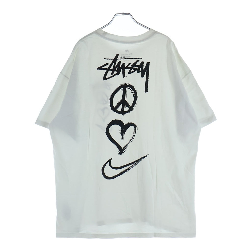 STUSSY(ステューシー) ×NIKE NRG SS TEE ナイキ 両面プリント ヘビーウエイト 半袖Tシャツ カットソー ホワイト DM4942-121