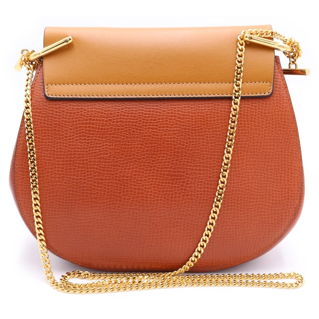 Chloe(クロエ) DREW CROSS BODY GD金具 レザー ショルダーバッグ ブラウン レディース