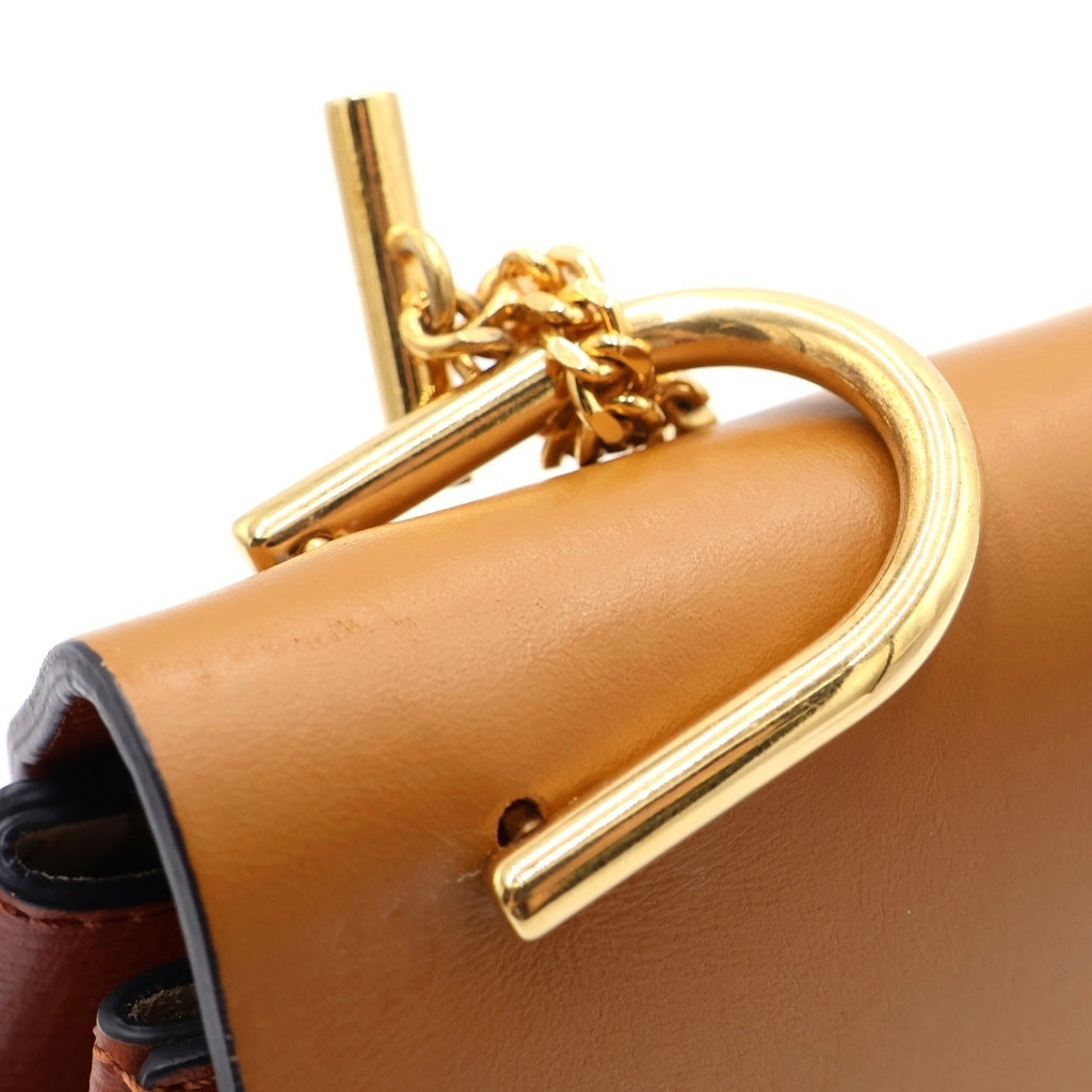 Chloe(クロエ) DREW CROSS BODY GD金具 レザー ショルダーバッグ ブラウン レディース