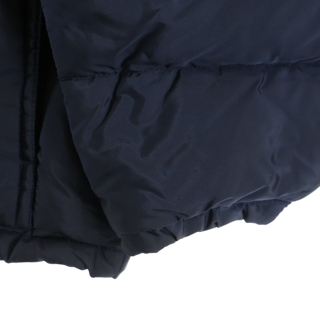 PRADA(プラダ) トライアングルロゴ ジップアップ フーデッドダウンジャケット ネイビー SGH589 R142 004