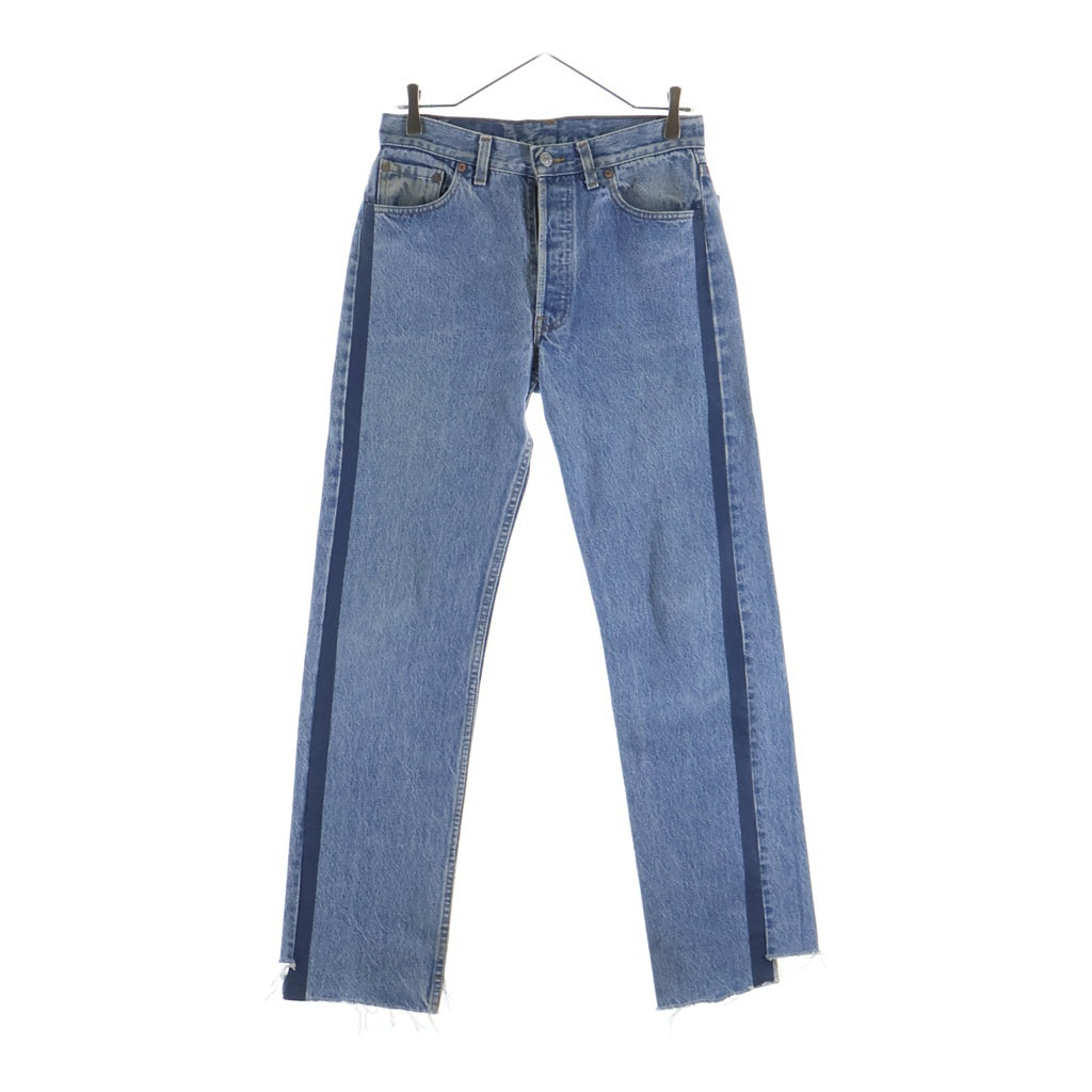 UNUSED(アンユーズド) Levi's 501 Remake Denim Pants ボタンフライ リメイク デニムパンツ ブルー