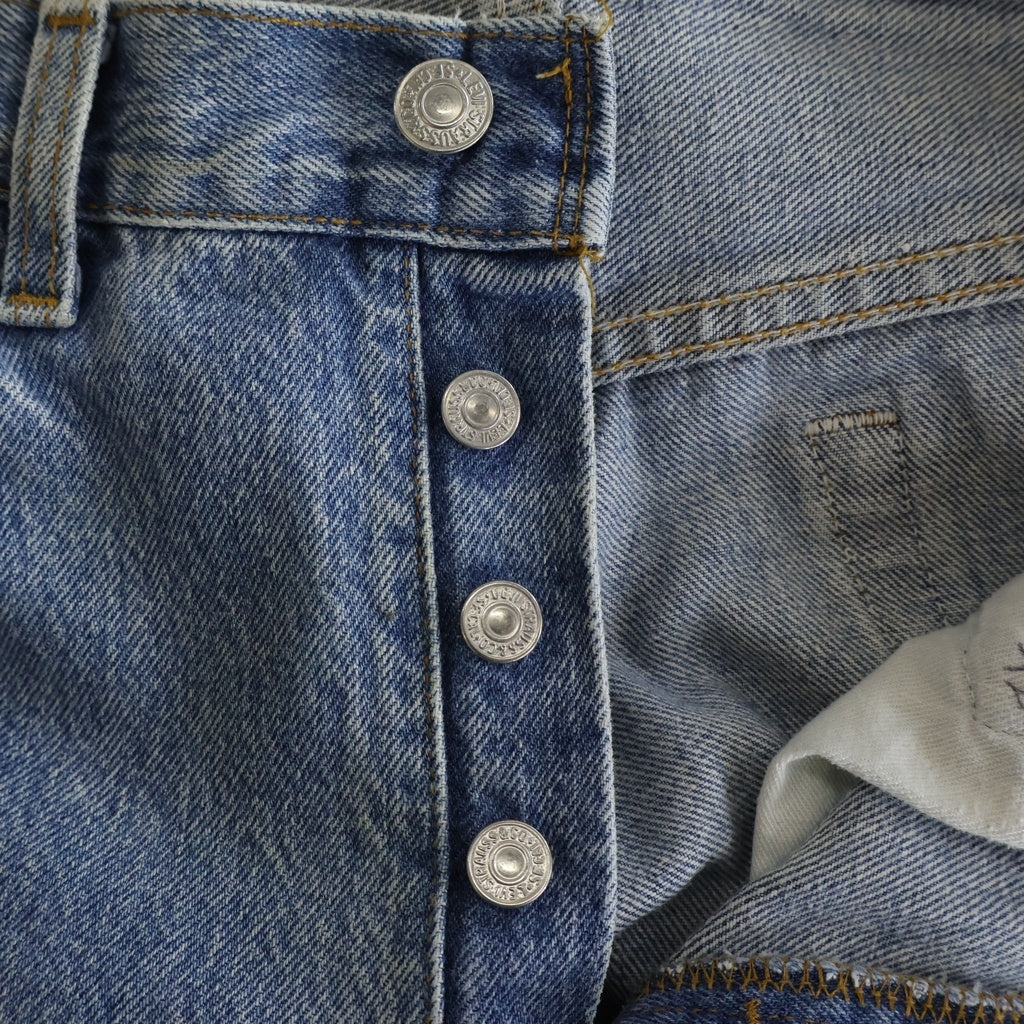 UNUSED(アンユーズド) Levi's 501 Remake Denim Pants ボタンフライ リメイク デニムパンツ ブルー