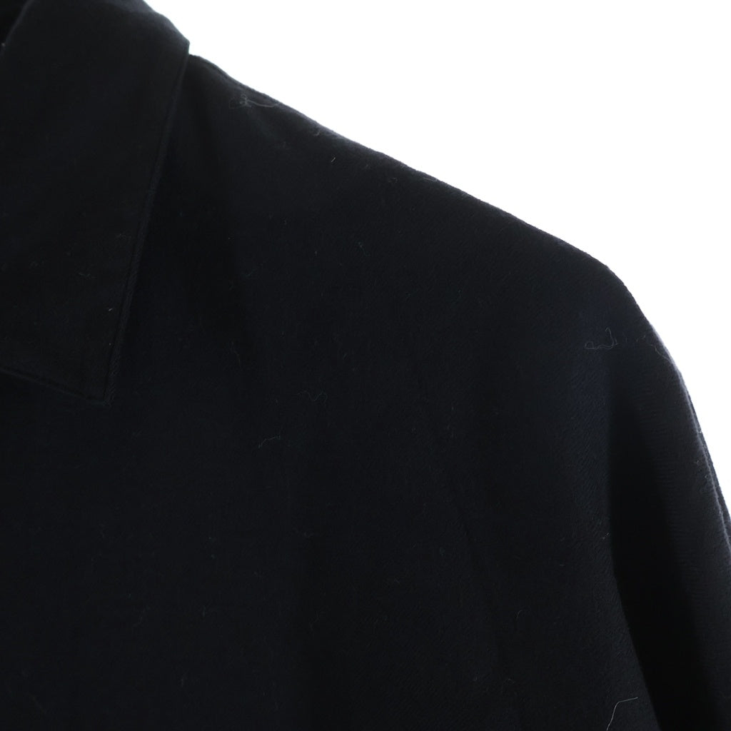 Stein(シュタイン) OVERSIZED DOWN PAT SHIRT オーバーサイズ コットン長袖シャツ ブラック ST.320-2