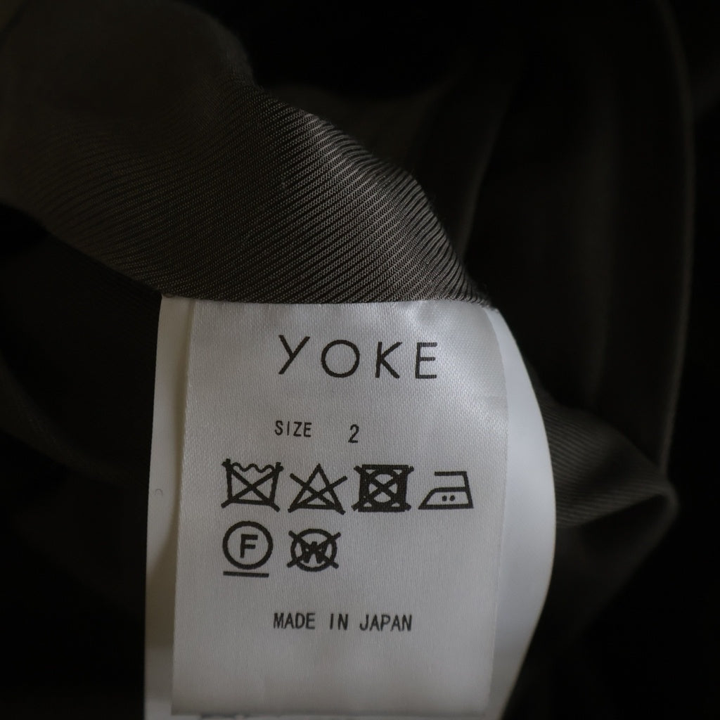YOKE(ヨーク) 21AW REVERSIBLE TRENCH COAT リバーシブル トレンチコート カーキ YK21AW0142C