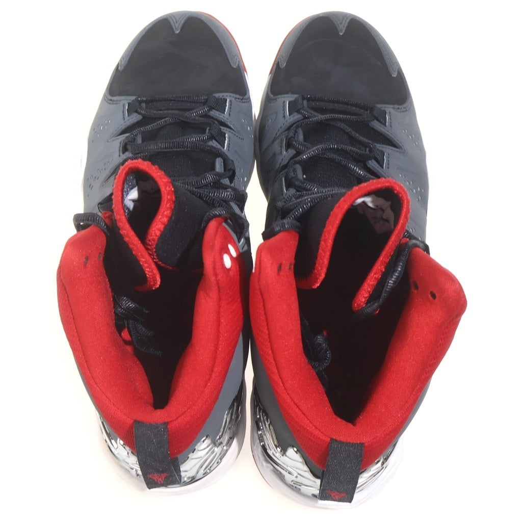 NIKE(ナイキ) 【観賞用 2013年製】 JORDAN MELO M10 629876-002 ジョーダン メロ ハイカットスニーカー グレー/レッド US9.5/27.5cm