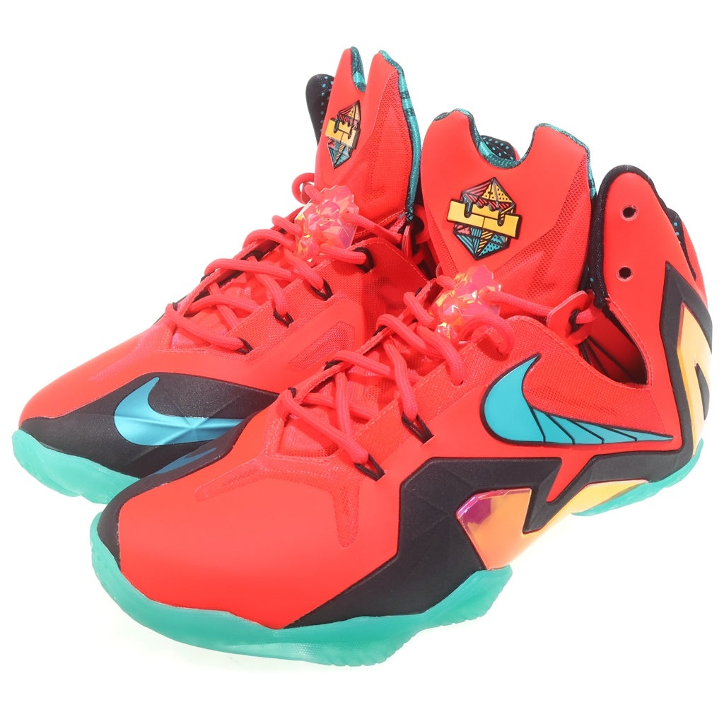NIKE(ナイキ) 【観賞用 2014年製】 LEBRON 11 ELITE HERO LASER CRIMSON レブロン11 エリート ヒーロー レーザー クリムゾン ハイカットスニーカー US9/27cm 642846-600