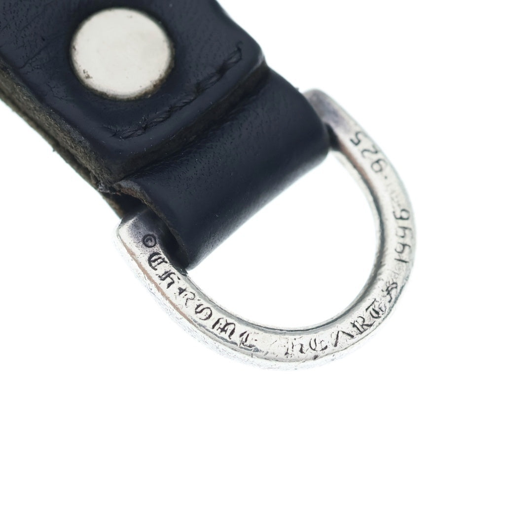 CHROME HEARTS(クロムハーツ) BELT LOOP D RING Dリング スターボールベルトループ ブラック/シルバー