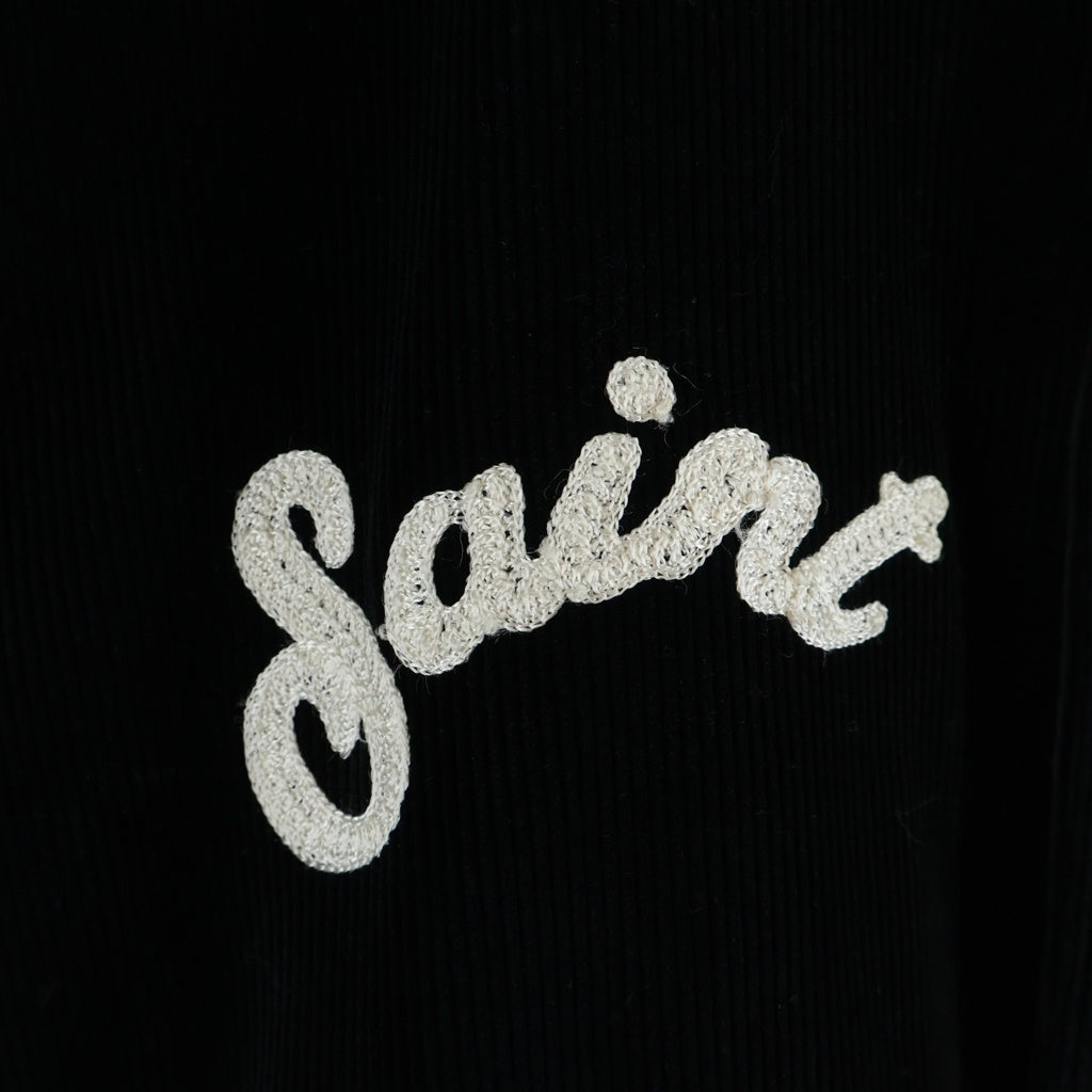 SAINT MICHAEL(セントマイケル) 21AW CORDUROY JACKET 両面チェーンステッチ コーデュロイ ジャケット ブルゾン ブラック SM-A21-0000-041