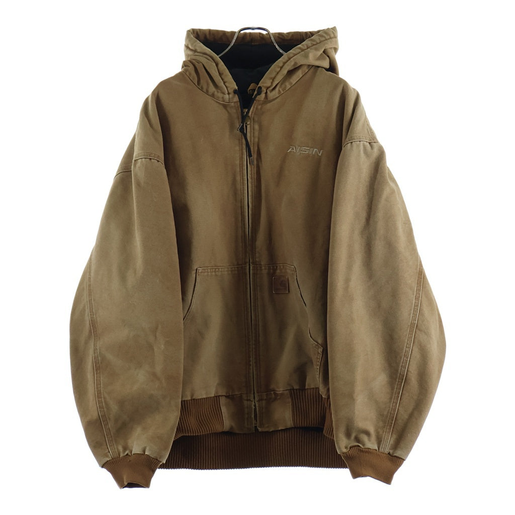 CARHARTT(カーハート) 10S Active Jacket メキシコ製 裏地キルティング フーディー アクティブジャケット ブラウン J130-BRN
