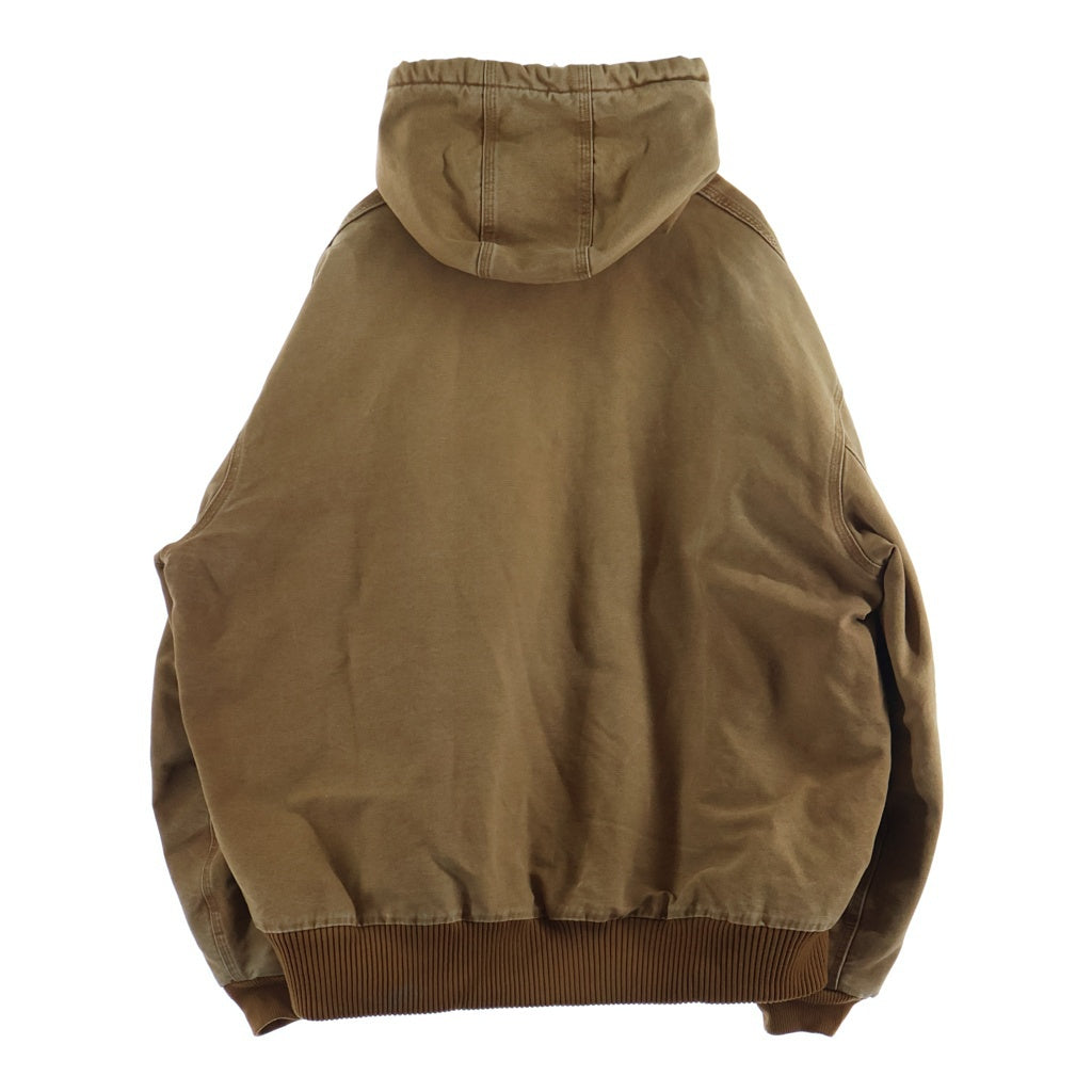 CARHARTT(カーハート) 10S Active Jacket メキシコ製 裏地キルティング フーディー アクティブジャケット ブラウン J130-BRN