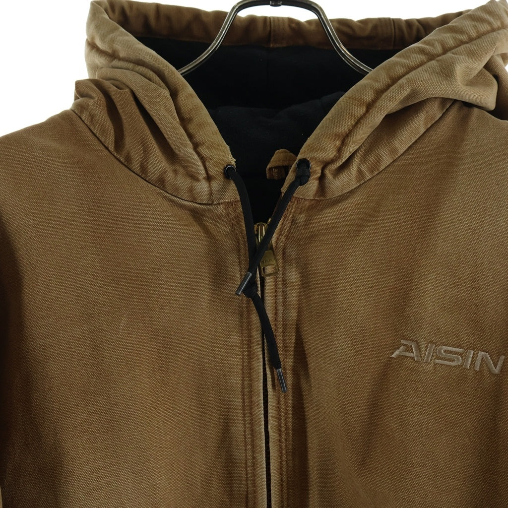 CARHARTT(カーハート) 10S Active Jacket メキシコ製 裏地キルティング フーディー アクティブジャケット ブラウン J130-BRN
