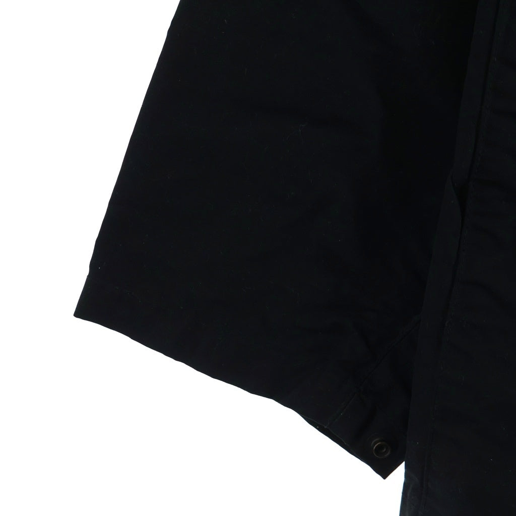 COMOLI(コモリ) COACH JACKET パラフィンコーティング コットンナイロン コーチジャケット ブラック K01-01003