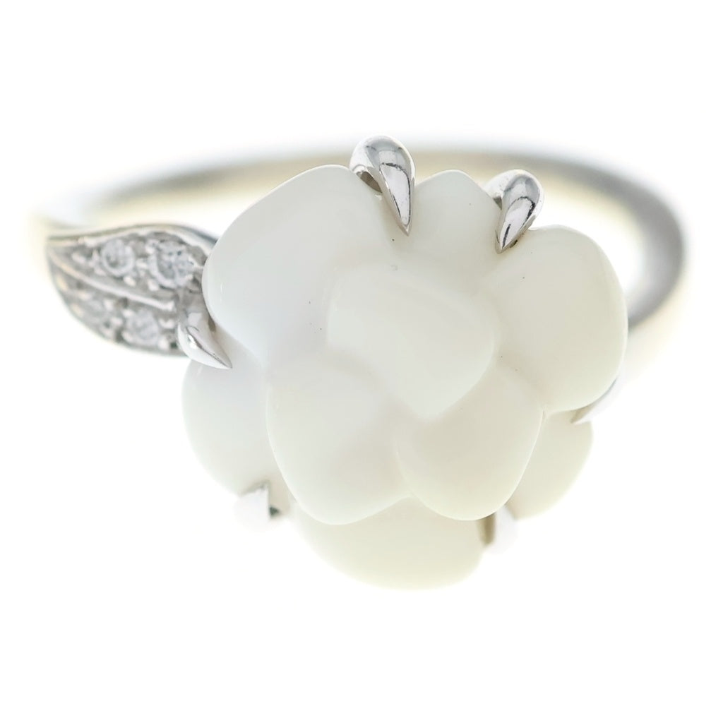 CHANEL(シャネル) K18 Camellia Ring カメリアリング 指輪 ホワイトゴールド レディース