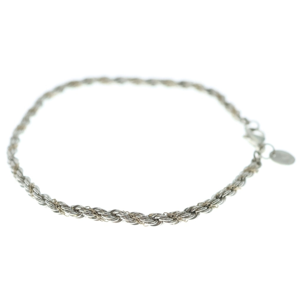 TIFFANY & Co.(ティファニー) 14K ツイストチェーンブレスレット ホワイトゴールド レディース