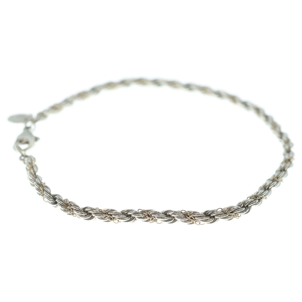 TIFFANY & Co.(ティファニー) 14K ツイストチェーンブレスレット ホワイトゴールド レディース