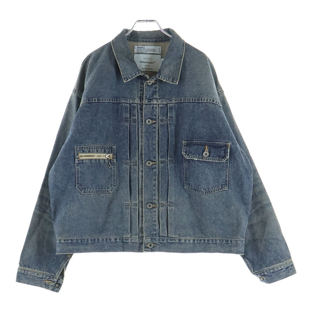 DAIRIKU(ダイリク) 25SS 2PKT VINATGE DENIM JACKET ヴィンテージ加工 デニムジャケット インディゴ 24AW D-2