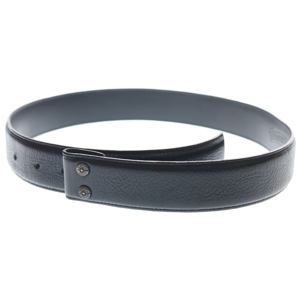 CHROME HEARTS(クロムハーツ) 1.5 STRAP 1.5インチ ホースシューリベッツ レザーベルトストラップ ブラック