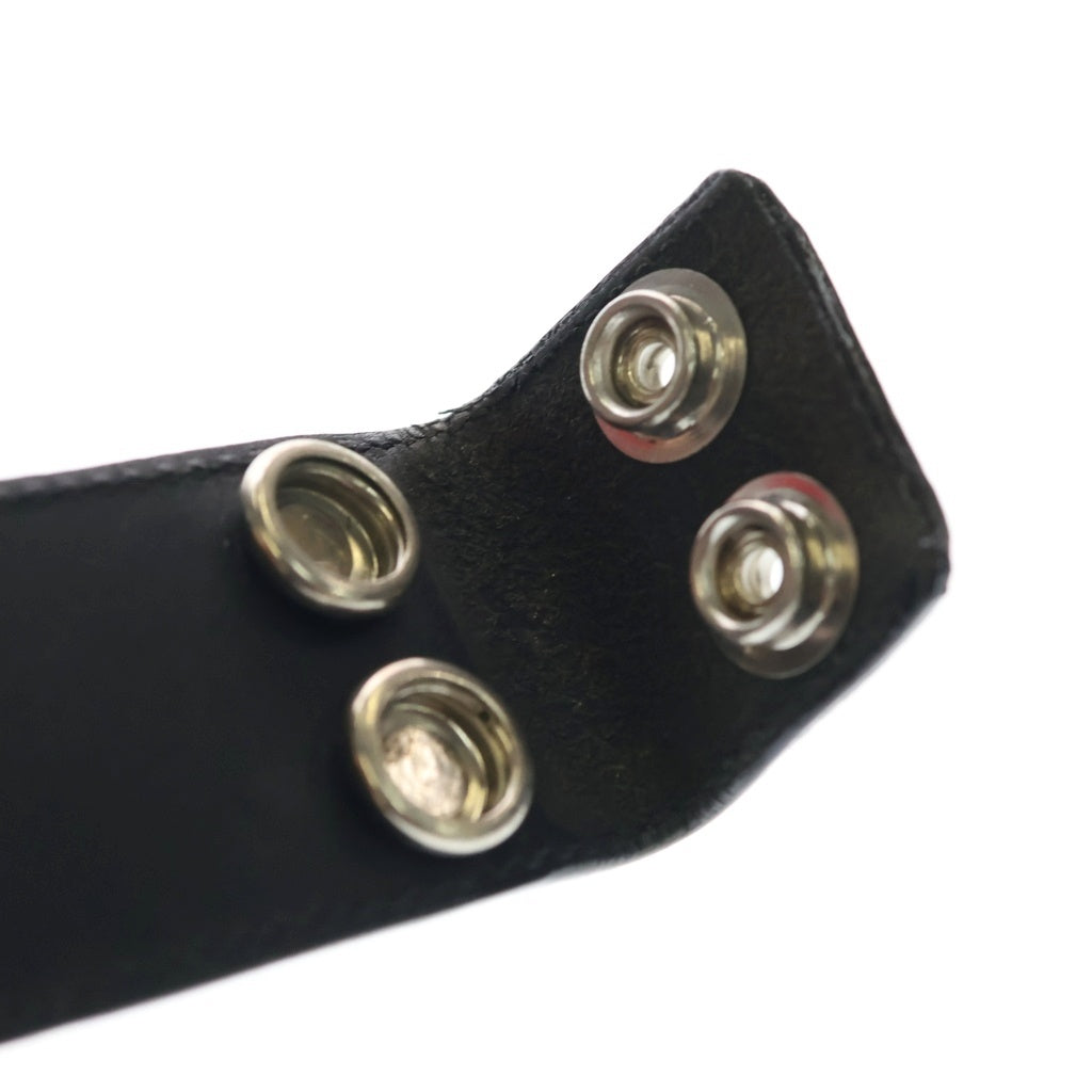 CHROME HEARTS(クロムハーツ) 1.5 STRAP 1.5インチ ホースシューリベッツ レザーベルトストラップ ブラック