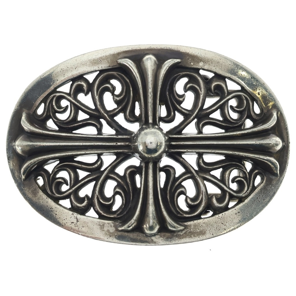 CHROME HEARTS(クロムハーツ) CLASSIC OVAL CROSS LARGE BUCKLE クラシックオーバル クロス ラージ バックル シルバー