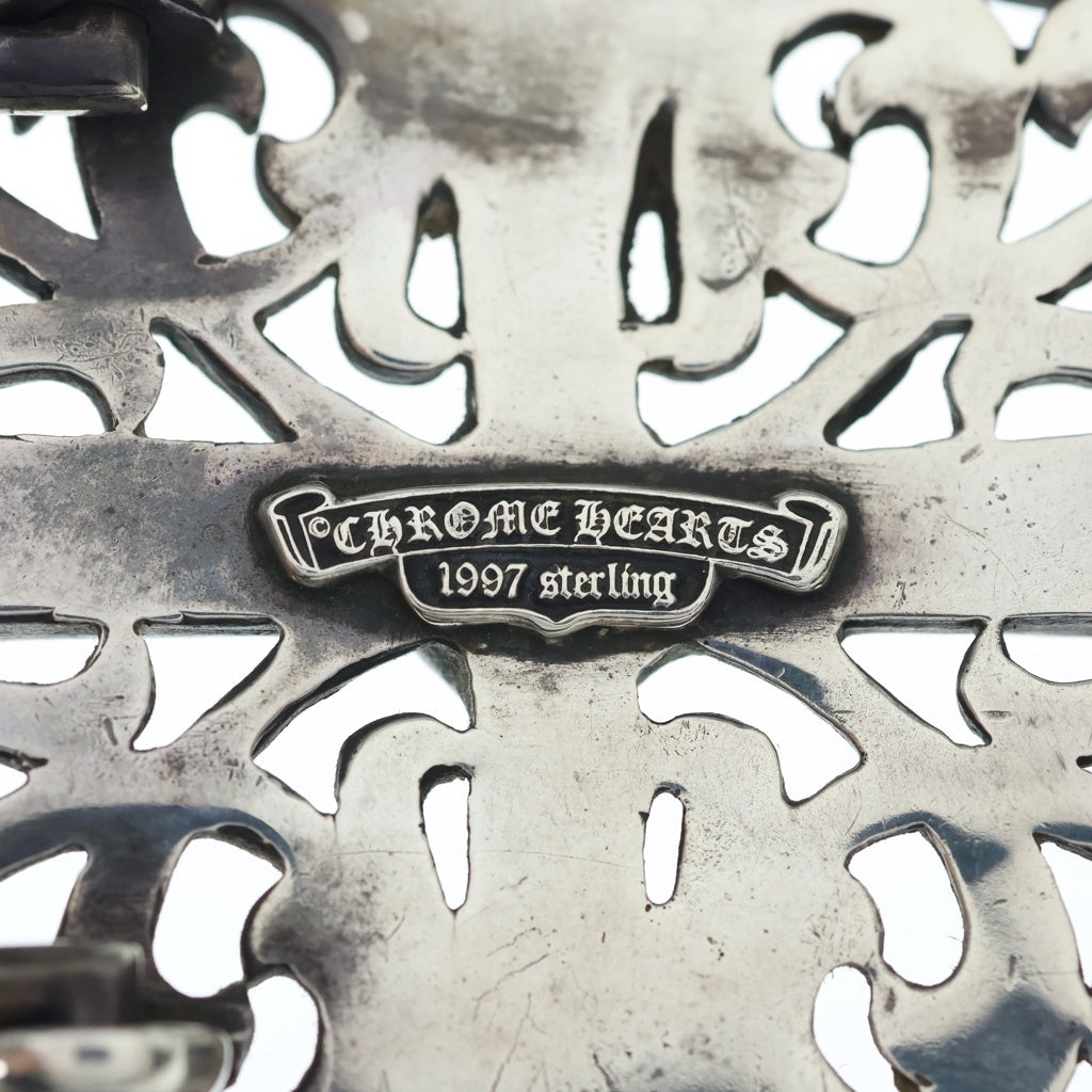 CHROME HEARTS(クロムハーツ) CLASSIC OVAL CROSS LARGE BUCKLE クラシックオーバル クロス ラージ バックル シルバー