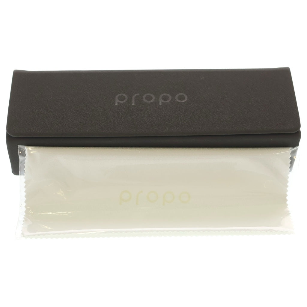 NO BRAND(ノーブランド) propo(プロポ) SALLY 5 サリー5 ボストン型 度入りサングラス 眼鏡 アイウェア ブラウン/ピンク