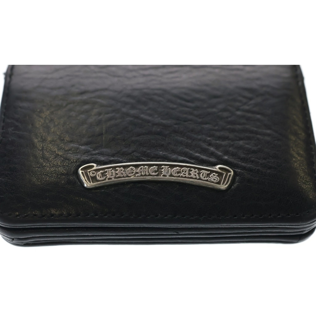 CHROME HEARTS(クロムハーツ) CRD CSE3PKTWDV1 アーチロゴプレート3ポケットレザーカードケース ブラック