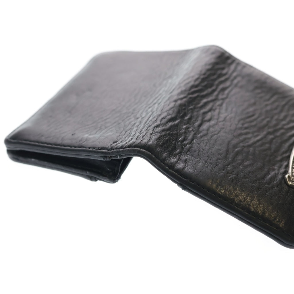 CHROME HEARTS(クロムハーツ) CRD CSE3PKTWDV1 アーチロゴプレート3ポケットレザーカードケース ブラック
