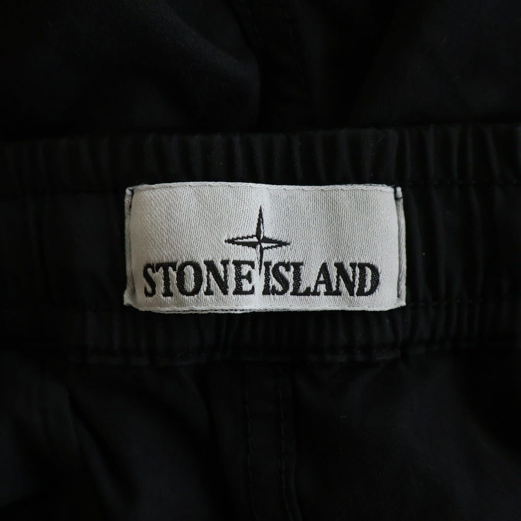 STONE ISLAND(ストーンアイランド) Cargo Pants コンパスロゴワッペン テーパードフィット カーゴパンツ ブラック K2S153100033 S0014