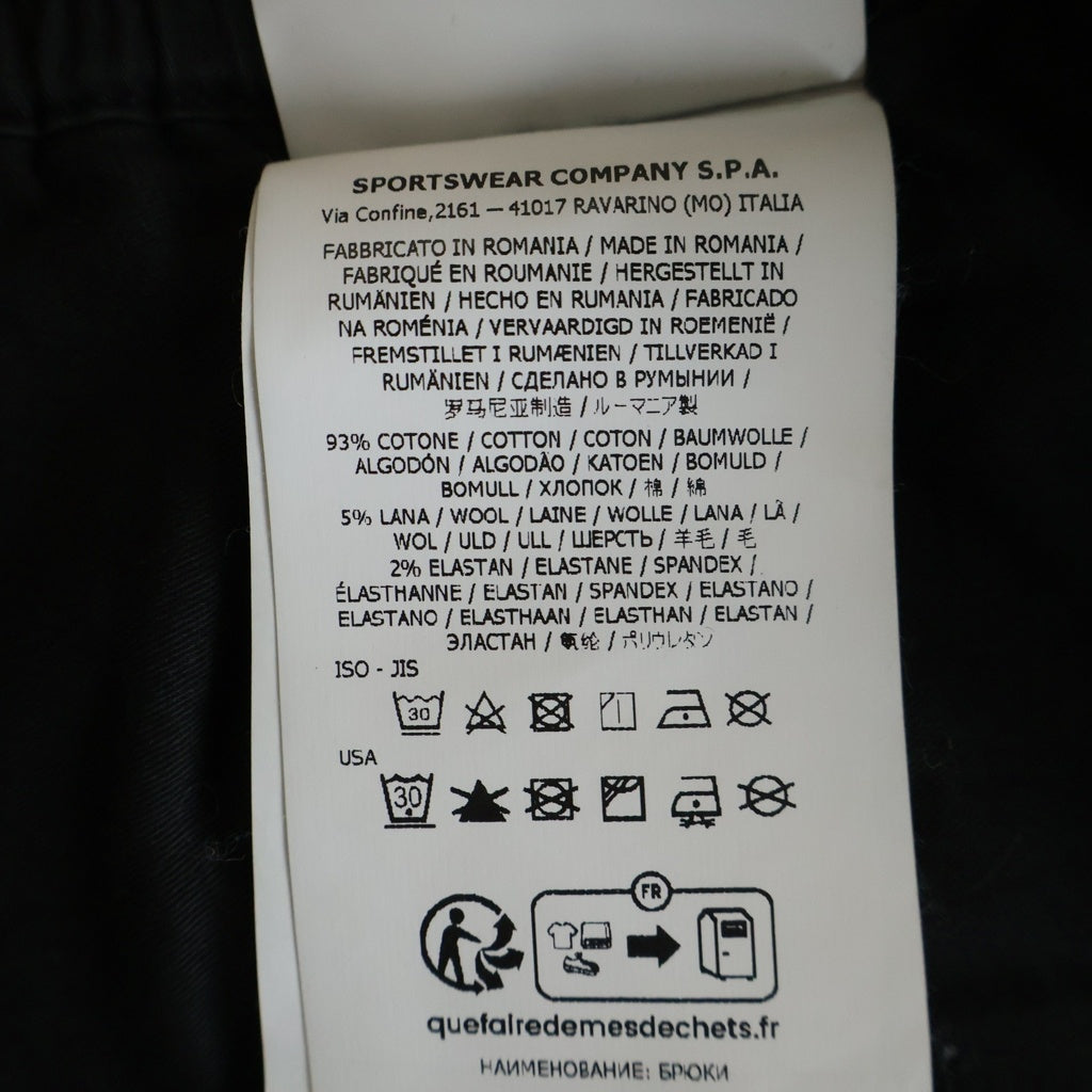 STONE ISLAND(ストーンアイランド) Cargo Pants コンパスロゴワッペン テーパードフィット カーゴパンツ ブラック K2S153100033 S0014