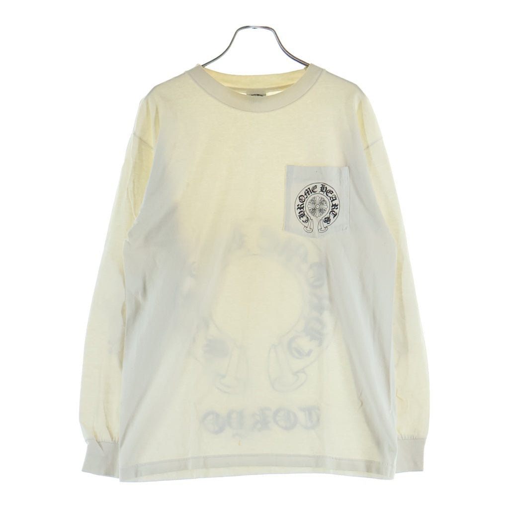 CHROME HEARTS(クロムハーツ) OLD CH TOYKO L/S TEE オールド 東京限定 アームクロス 長袖Tシャツ カットソー ホワイト