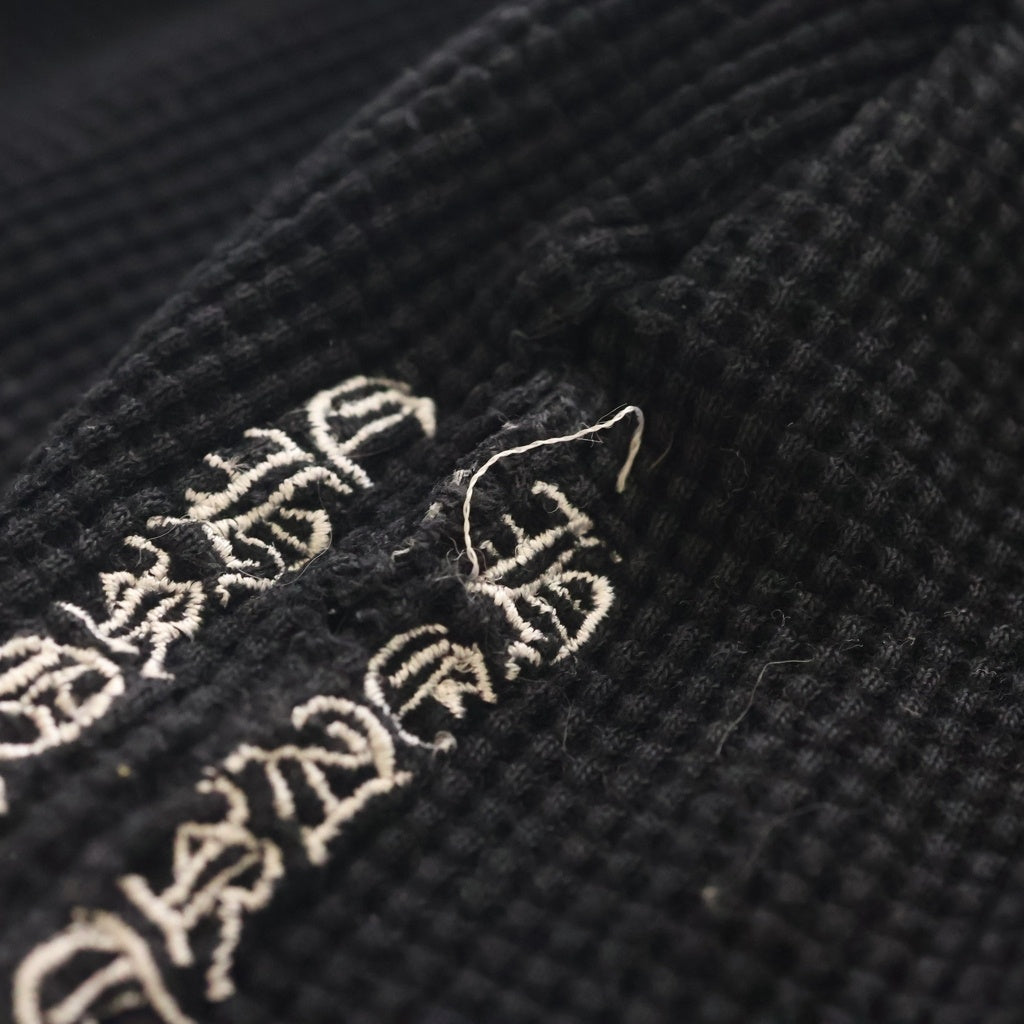 CHROME HEARTS(クロムハーツ) OLD THERMAL BEANIE オールド BSフレア刺繍 サーマル ビーニー ニット帽 ブラック