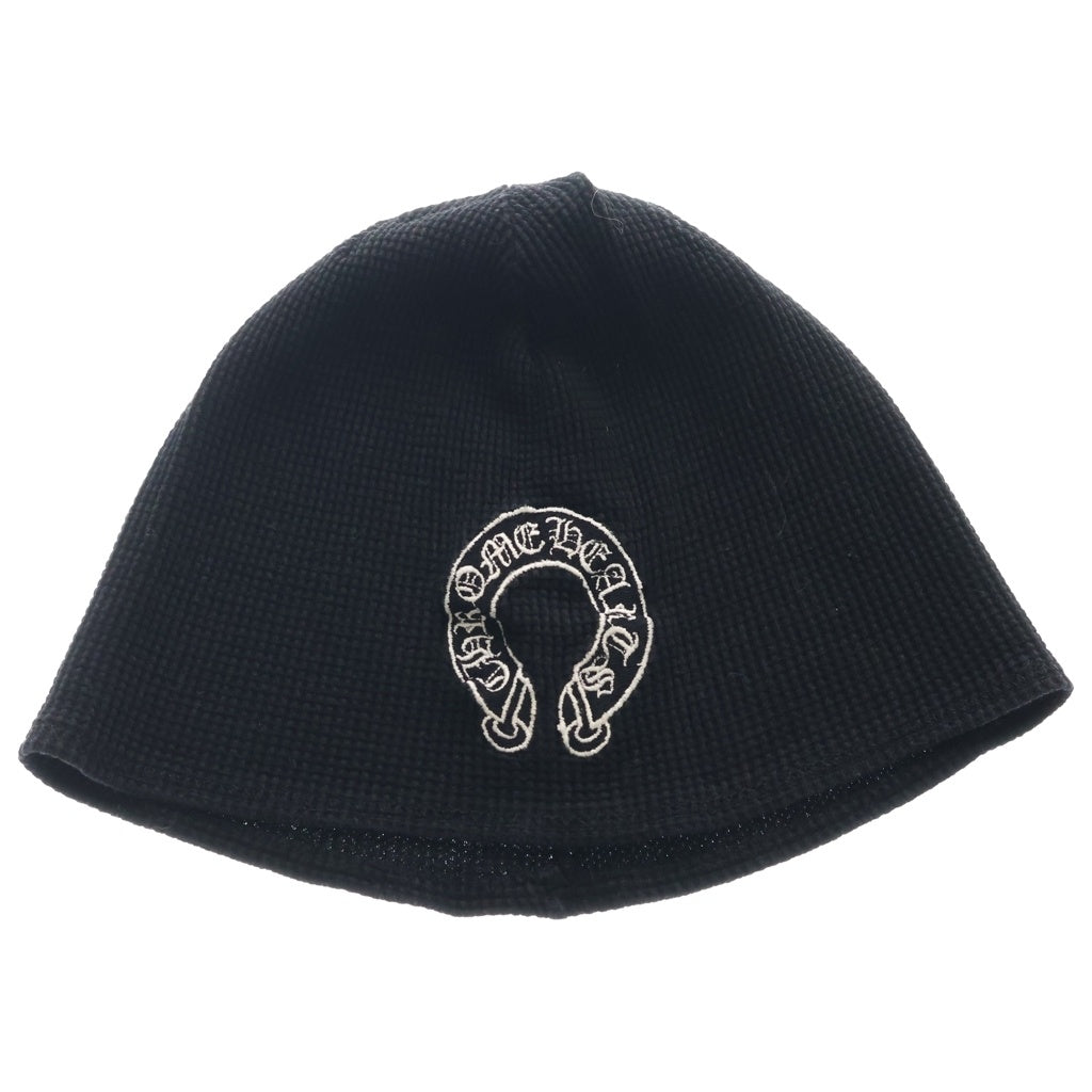 CHROME HEARTS(クロムハーツ) OLD THERMAL BEANIE オールド ホースシュー刺繍 サーマル ビーニー ニット帽 ブラック