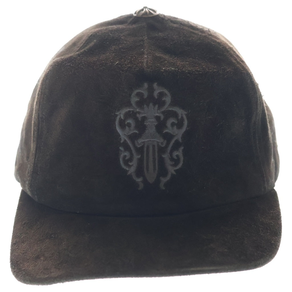 CHROME HEARTS(クロムハーツ) OLD TRUCKER CAP オールドトラッカーキャップ スウェード ヴァインダガー刺繍 帽子 ブラック