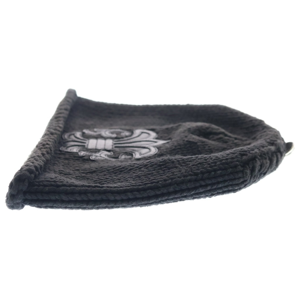 CHROME HEARTS(クロムハーツ) OLD BEANIE CASH オールド BSフレアパッチ カシミヤ ニットキャップ ビーニー 帽子 ブラック
