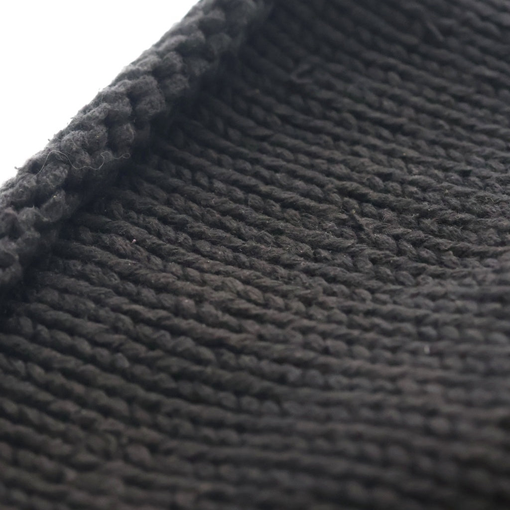 CHROME HEARTS(クロムハーツ) OLD BEANIE CASH オールド BSフレアパッチ カシミヤ ニットキャップ ビーニー 帽子 ブラック