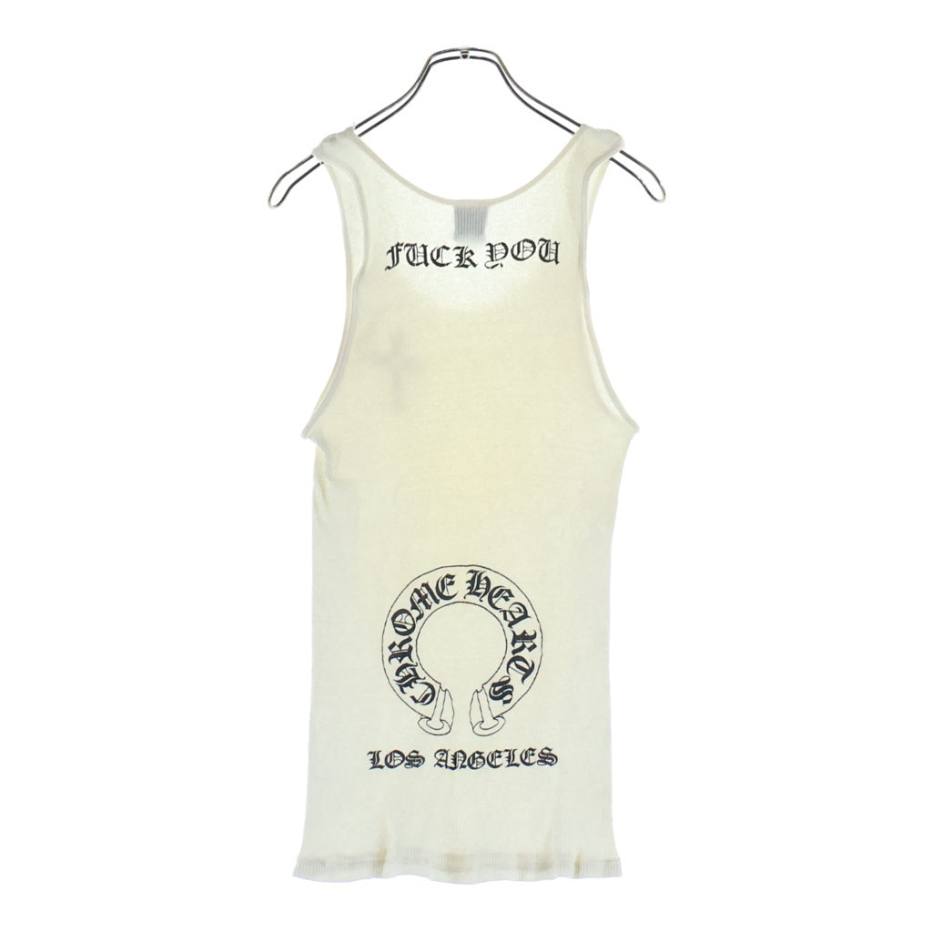 CHROME HEARTS(クロムハーツ) OLD CRS TANK TOP オールド クロスプリント ロサンゼルス タンクトップ ホワイト
