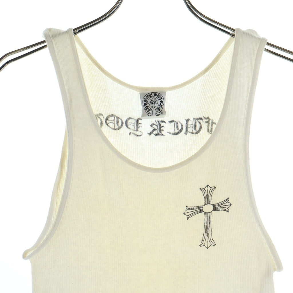 CHROME HEARTS(クロムハーツ) OLD CRS TANK TOP オールド クロスプリント ロサンゼルス タンクトップ ホワイト