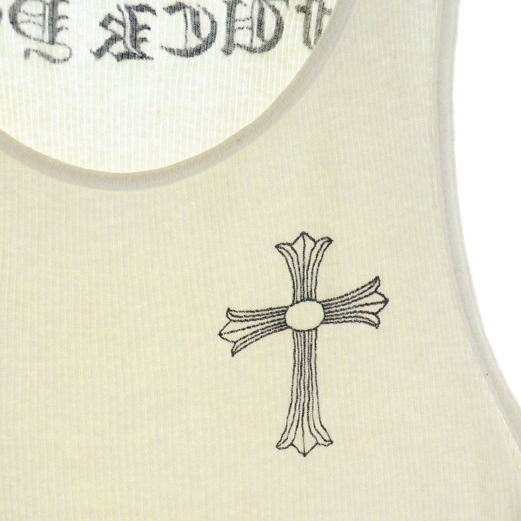 CHROME HEARTS(クロムハーツ) OLD CRS TANK TOP オールド クロスプリント ロサンゼルス タンクトップ ホワイト
