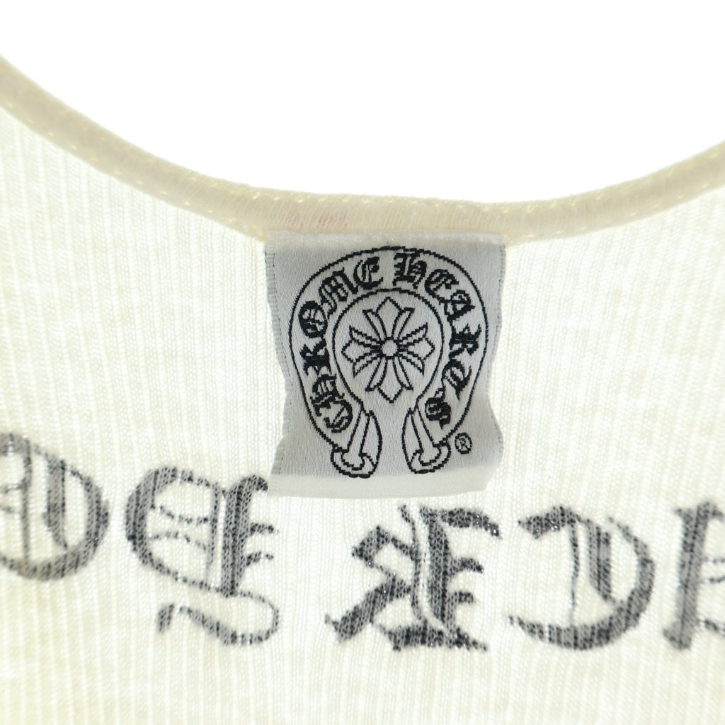 CHROME HEARTS(クロムハーツ) OLD CRS TANK TOP オールド クロスプリント ロサンゼルス タンクトップ ホワイト