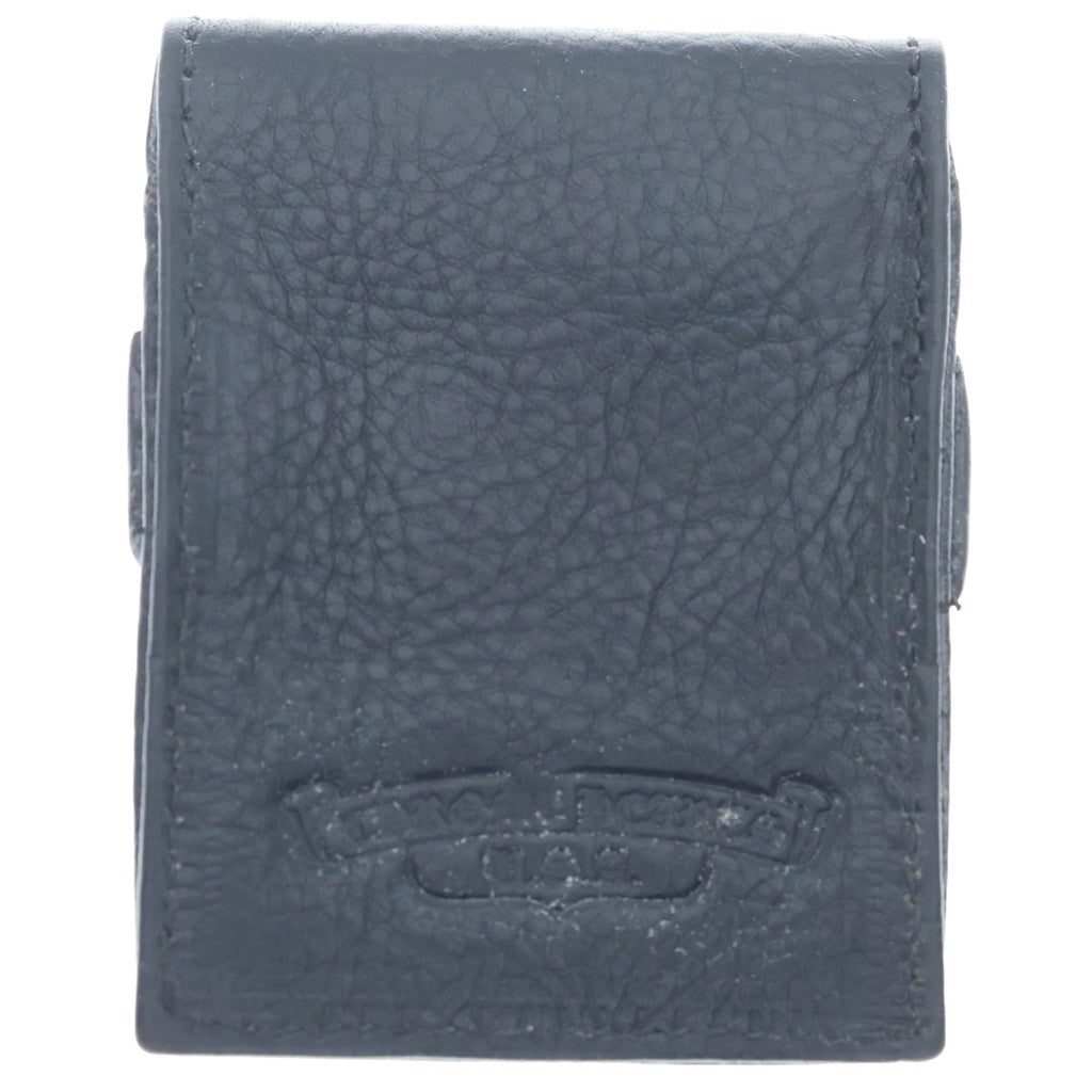 CHROME HEARTS(クロムハーツ) ハートチャーム レザー コンドームケース ブラック