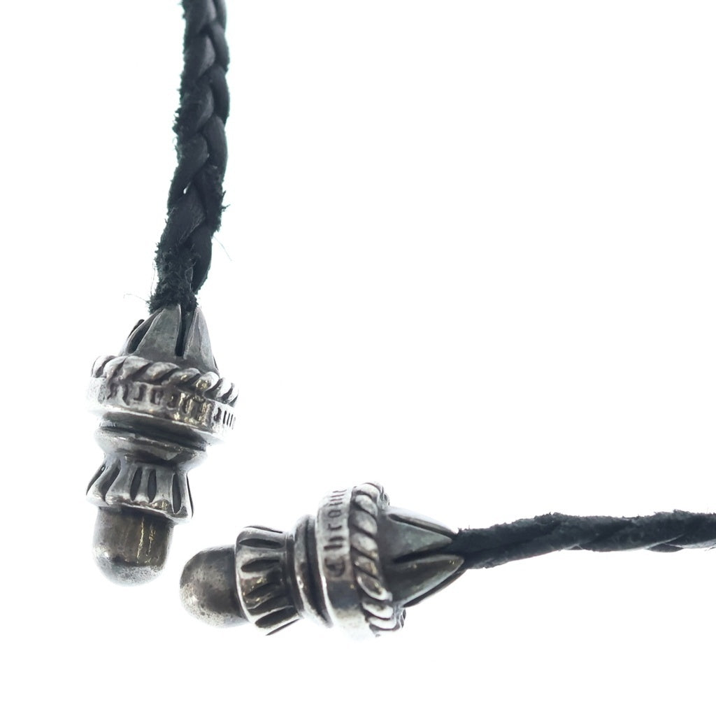 CHROME HEARTS(クロムハーツ) レザーブレード ボロチップ ブラック/シルバー