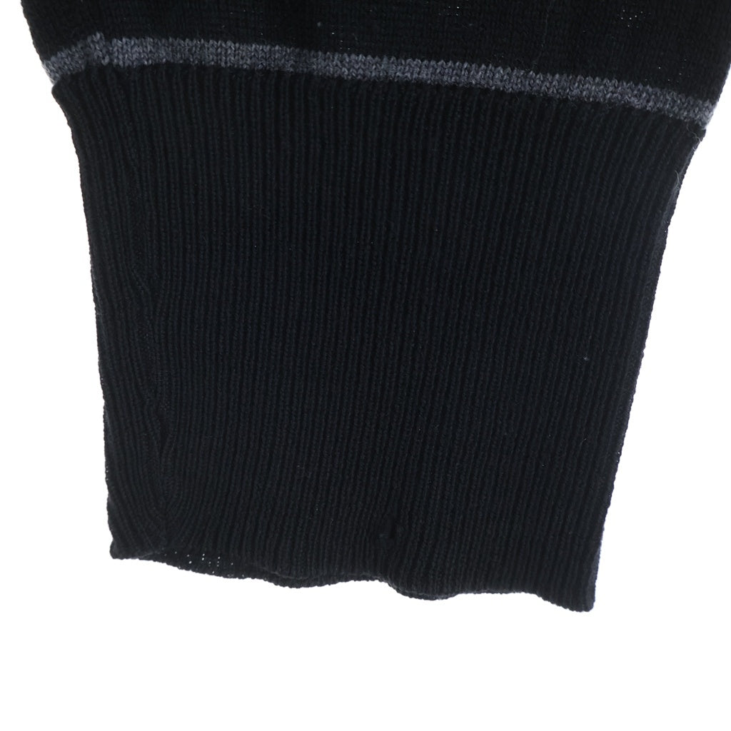 Dior HOMME(ディオールオム) 06AW ボーダー柄 ボートネック 長袖ニット セッター ブラック/グレー 6HH4052861